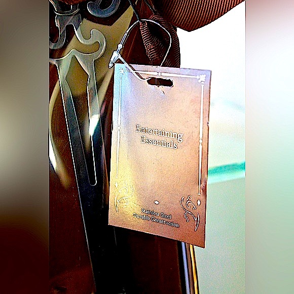 KIRKLAND’S ENTERTAINING ESSENTIALS SALAD SERVERS SET OF 2 STAINLESS STEELE NIB - Picture 4 of 5